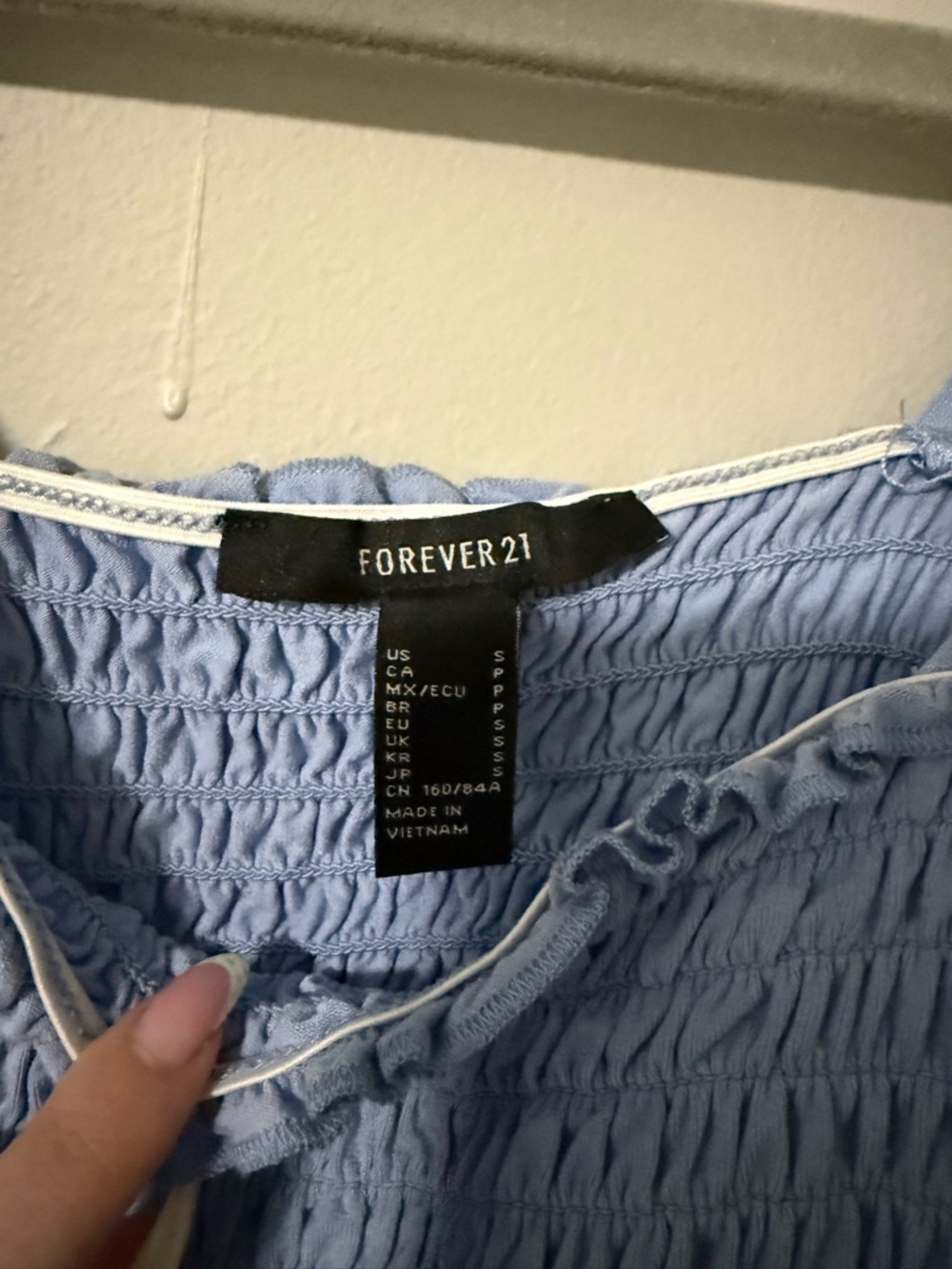 Forever 21 Blue Tank Top - Picture 2 of 5